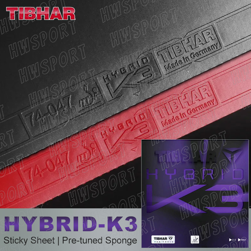 Table Tennis Hybrid Rubbers - TIBHAR HYBRID K3 탁구 고무 독일에서