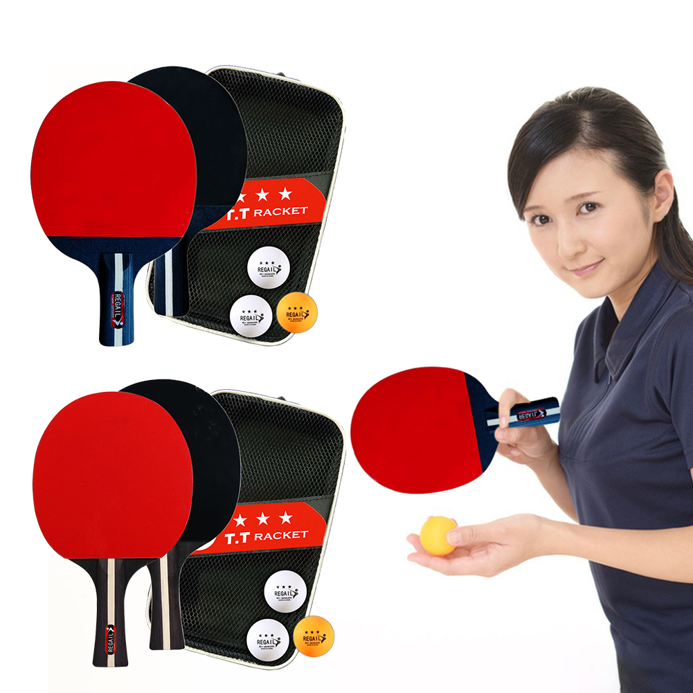 Table Tennis Kit Bag - 탁구 라켓 2 개 및 공
