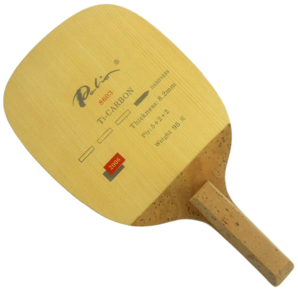 Table Tennis Forehand Rubber - PALIO 8603 탄소 티타늄 탁구 블레이드