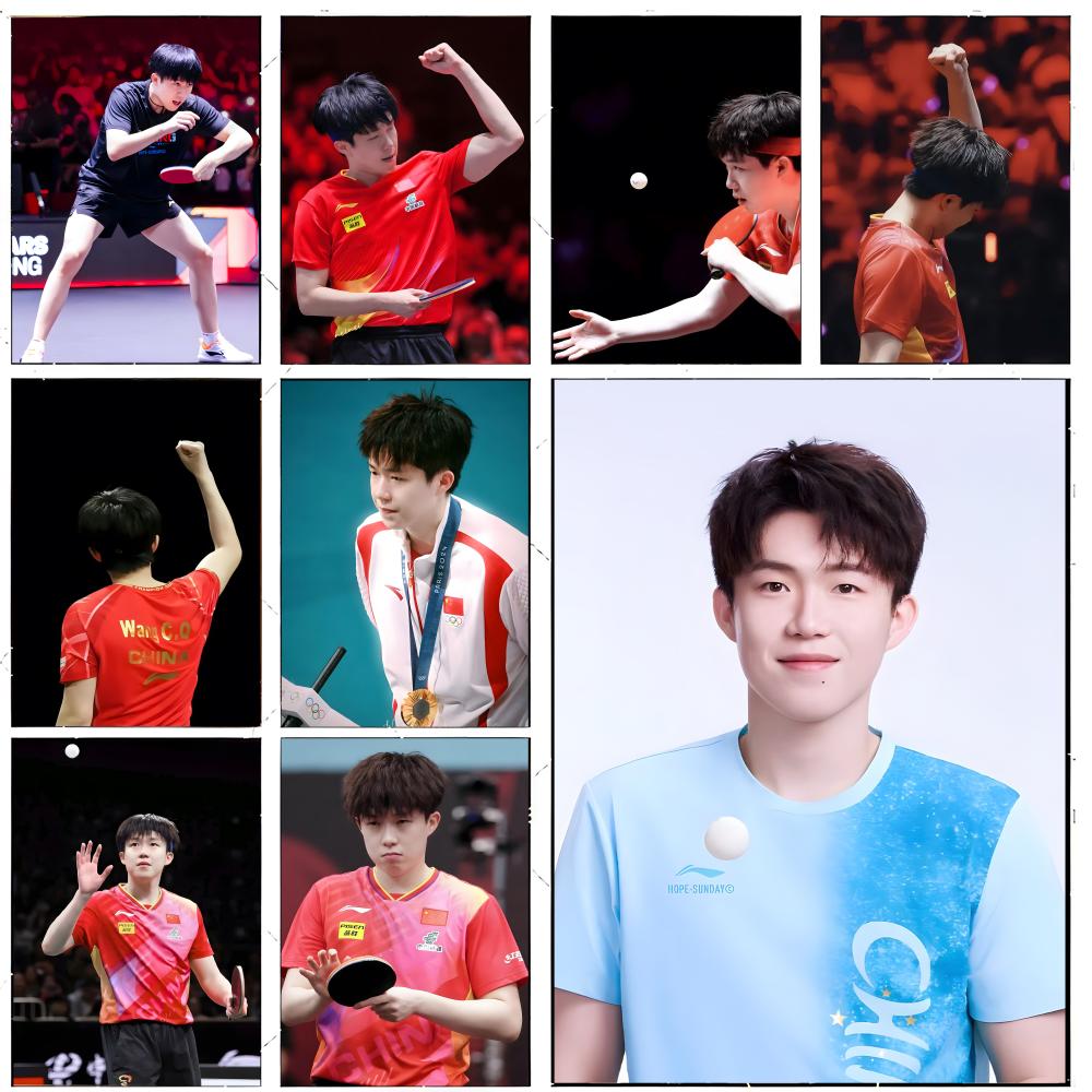 Table Tennis Champion - 탁구 챔피언 왕 추친 포스터 프리미엄