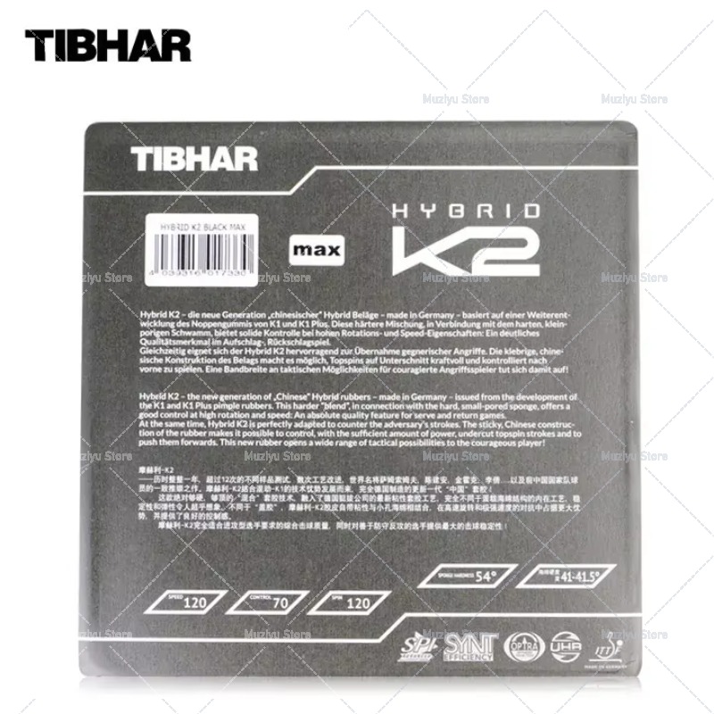 TIBHAR HYBRID K2 탁구 고무 스티키 스피드 - Table Tennis Hybrid Rubbers 리뷰 및 가격