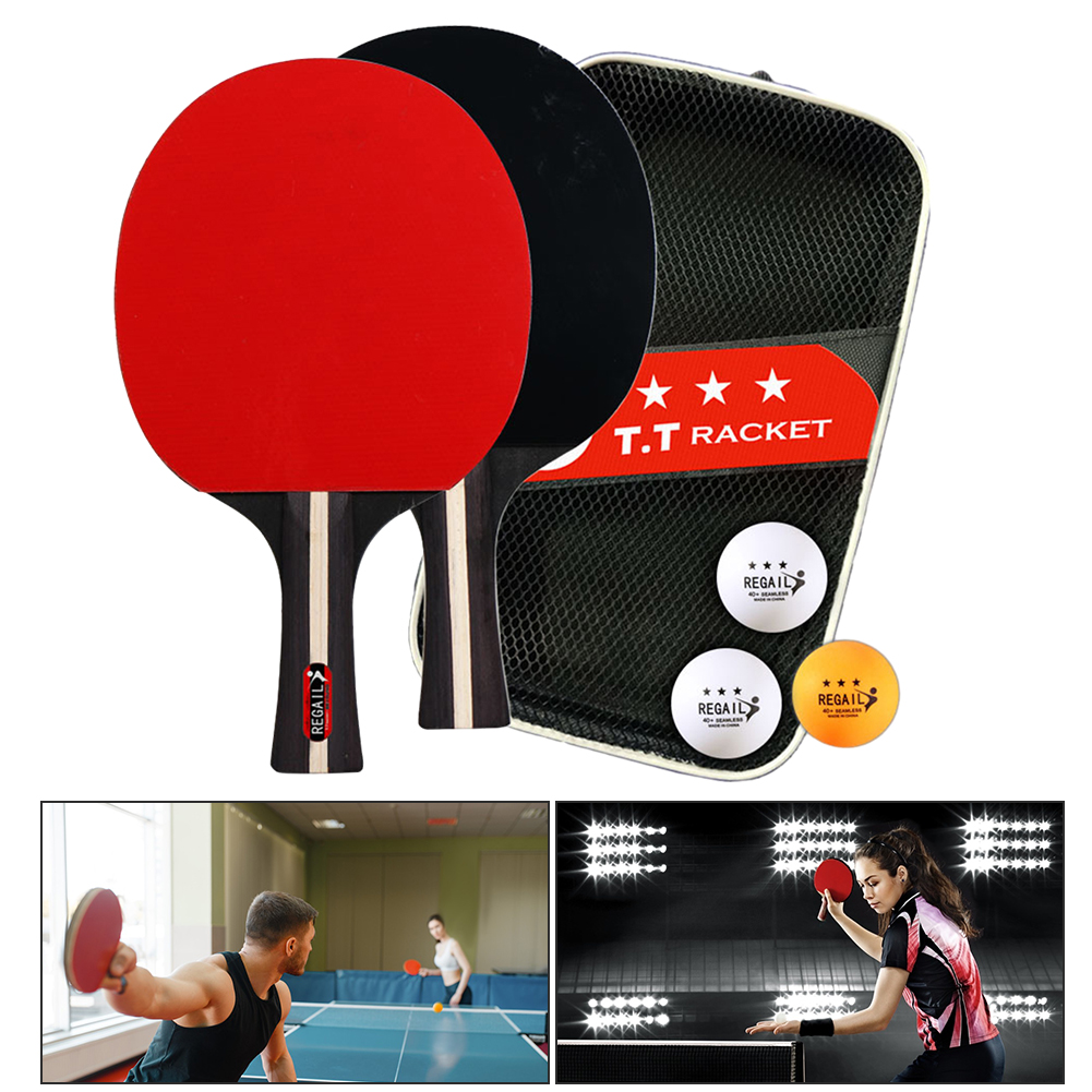 탁구 라켓 2개 & 공 3개 핑퐁 패들 세트 전문가용  - Table Tennis Kit Bag 리뷰 및 가격