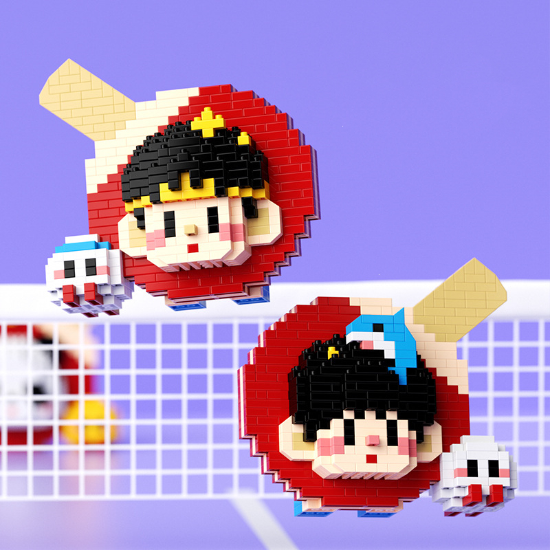 2015 귀여운 팬더 챔피언 탁구 라켓 빌딩 블록, 주 - Table Tennis Champion 리뷰 및 가격