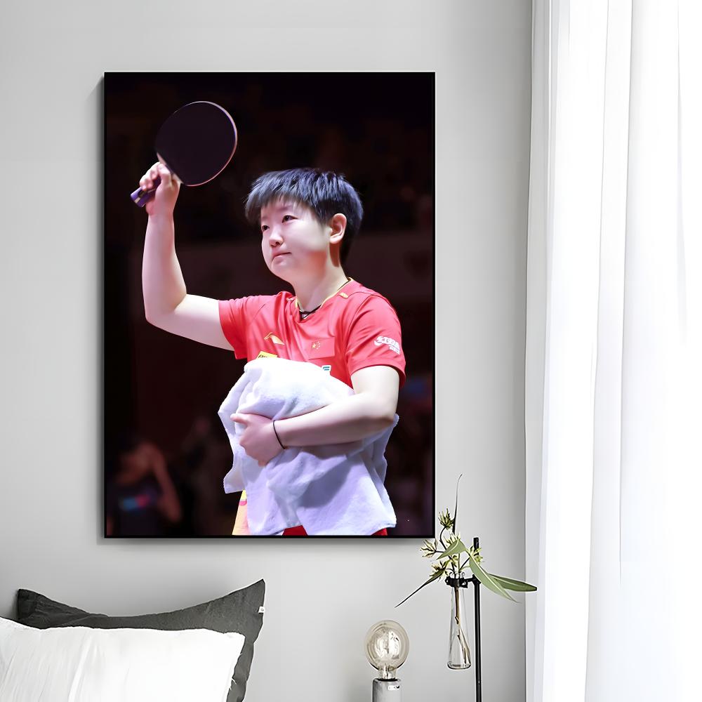 챔피언 탁구 선수 S-Sun Yingsha 포스터 벽  - Table Tennis Champion 리뷰 및 가격