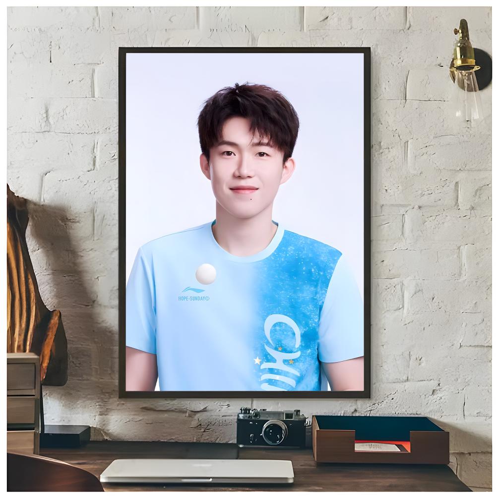 탁구 챔피언 왕 추친 포스터 프리미엄 장식 예술 및 가 - Table Tennis Champion 리뷰 및 가격
