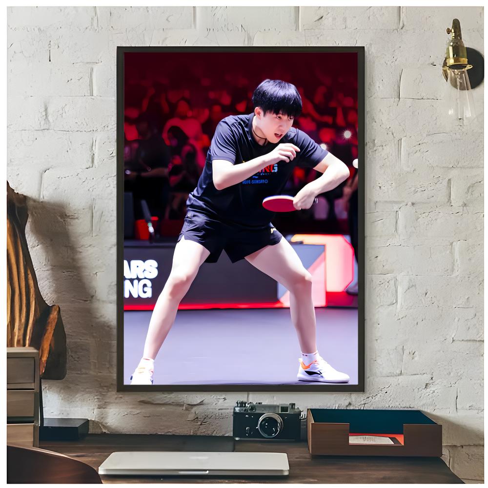 탁구 챔피언 왕 추친 포스터 프리미엄 장식 예술 및 가 - Table Tennis Champion 리뷰 및 가격