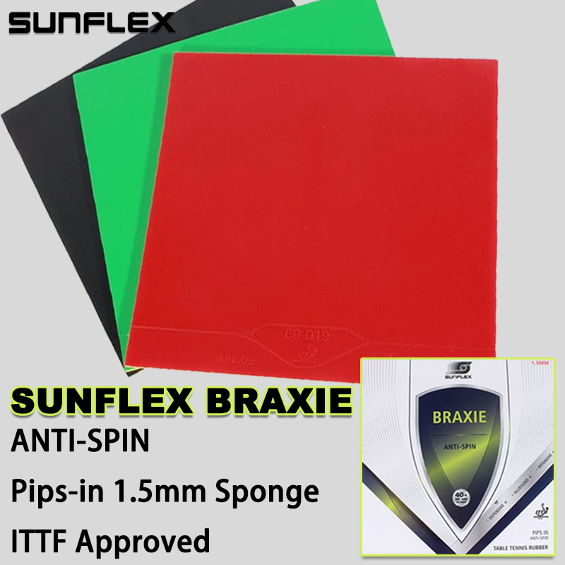 SUNFLEX BRAXIE 안티스핀 ITTF 승인 탁구 - Table Tennis Rubber Anti Spin 리뷰 및 가격